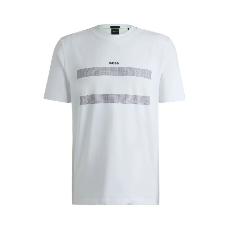 Bonus Offer Stretch-cotton regular-fit T-shirt with flag artwork