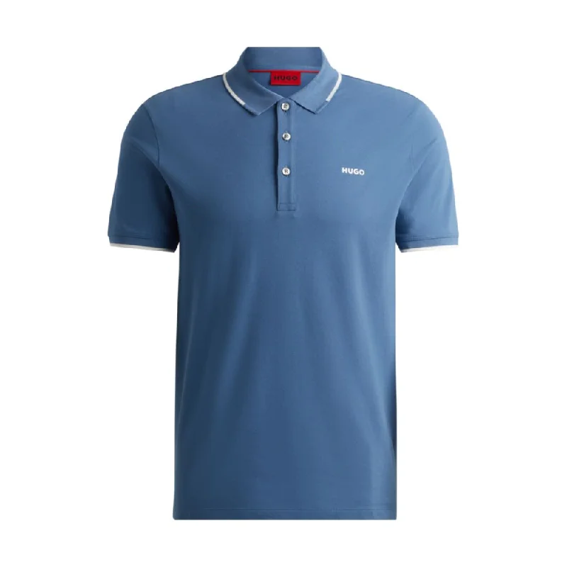 Hot Buy Stretch-cotton slim-fit polo shirt with printed logo