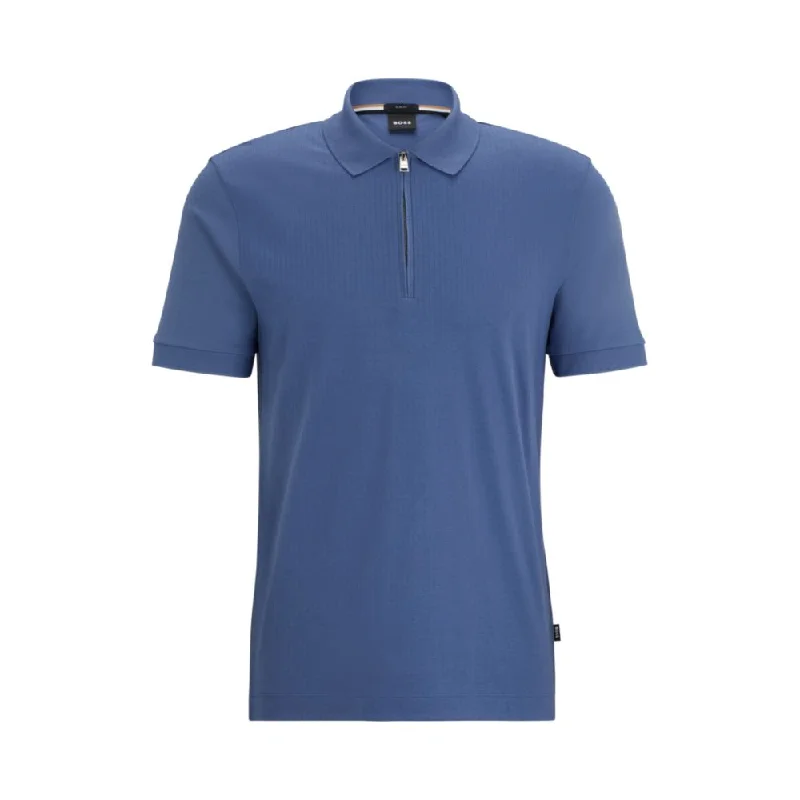 Price Drop Alert Structured-cotton slim-fit polo shirt with zip placket