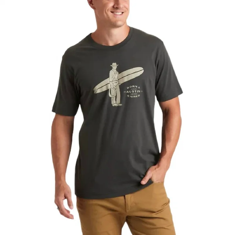 Anniversary Sale Surf Roper Graphic Tee In Vintage Black