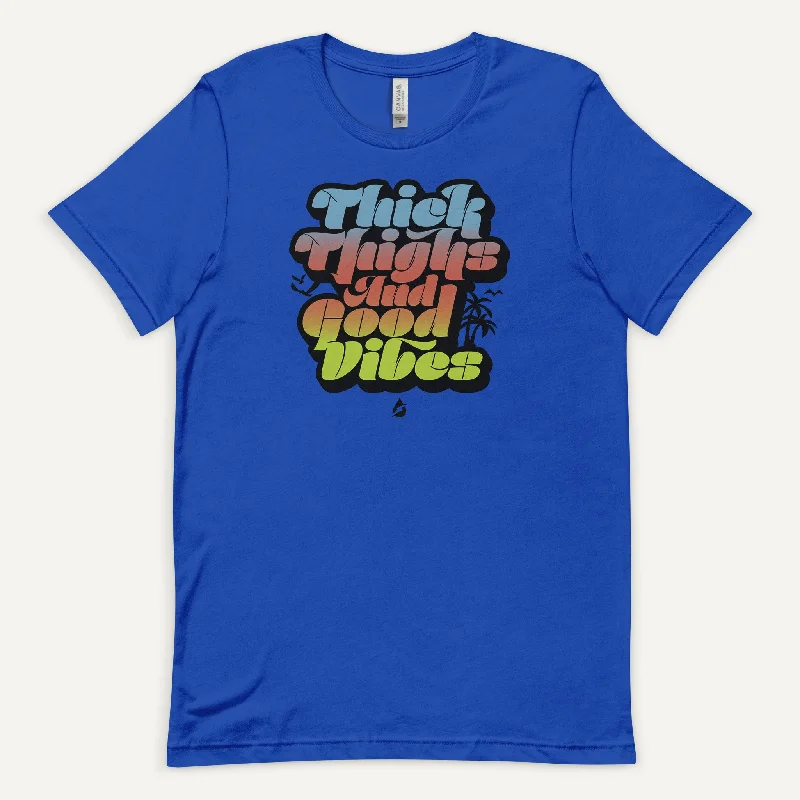 Super Deal Thick Thighs And Good Vibes Men's Standard T-Shirt