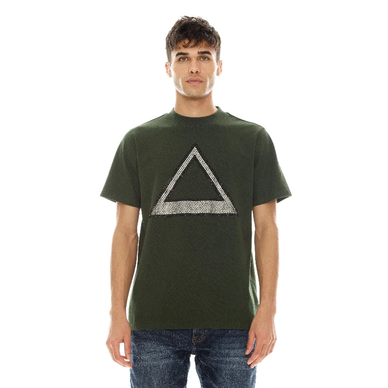 Weekend Bargains to Sizzle Triangle Logo Tee In Black Forest
