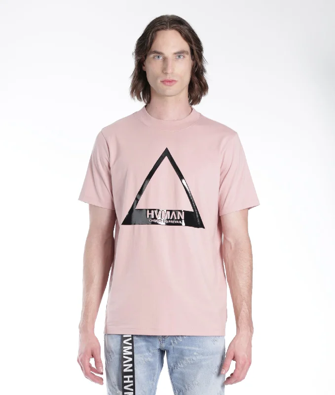 Weekend Offers You Can't Ignore Triangle Logo Tee In Dusty Pink