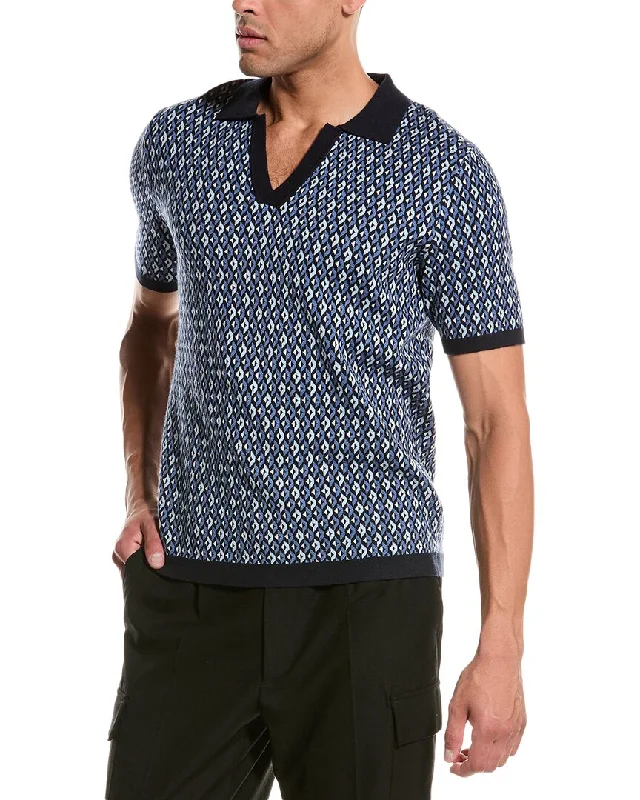 Weekend Special Truth Johnny Collar Patterned Polo Shirt