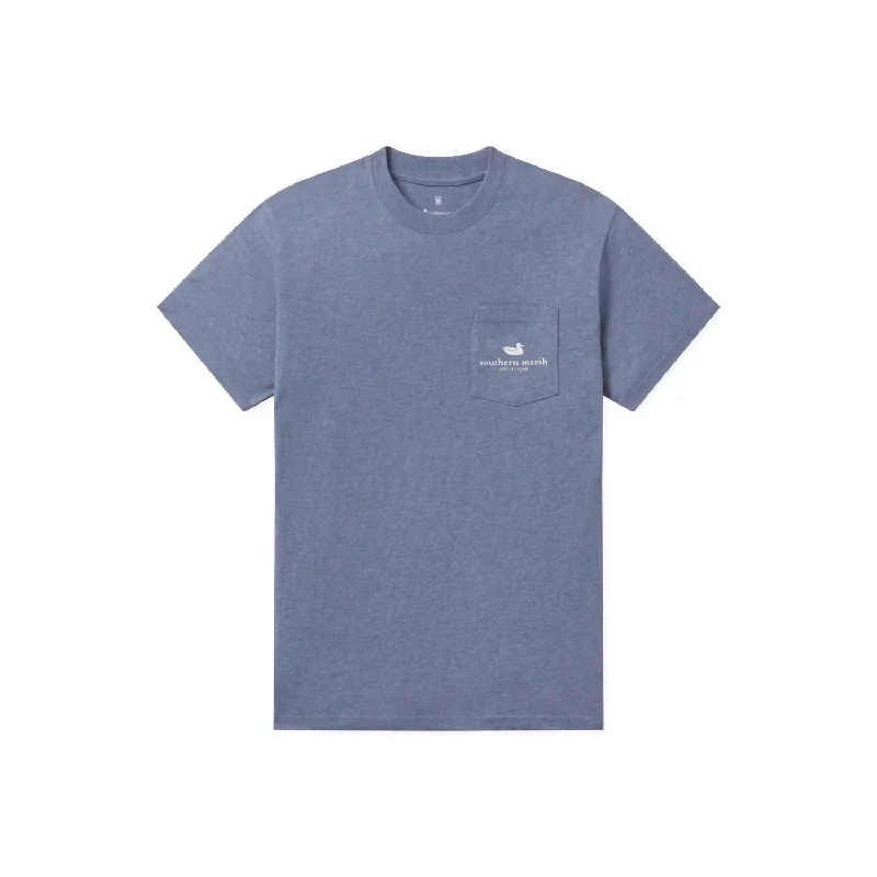 Online Only Unisex Cotton Festival Tee In Washed Slate