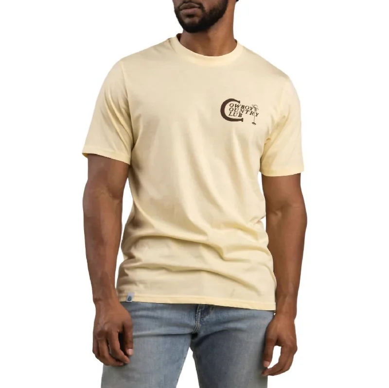 Special Savings Unisex Cowboy Country Club T-Shirt In Cream