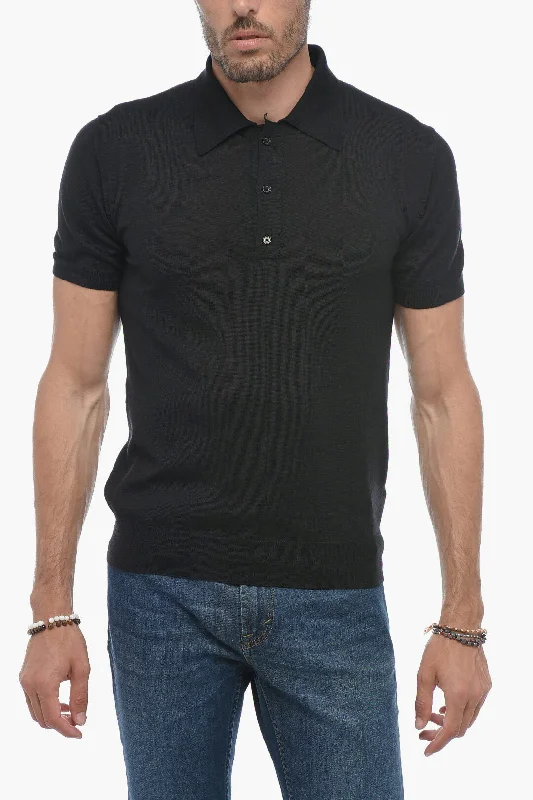 Major Savings Valentino Cashmere Blend Shirt Sleeved Polo