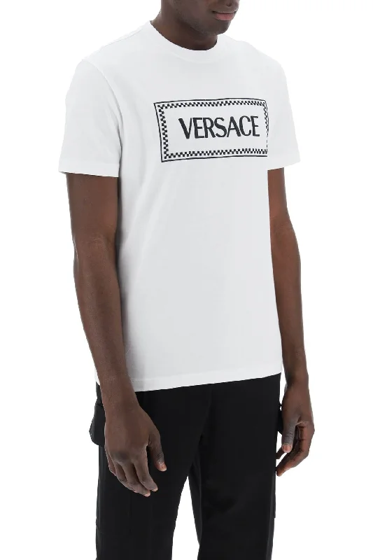 Weekend Specials to Delight Versace Embroidered Logo T-Shirt