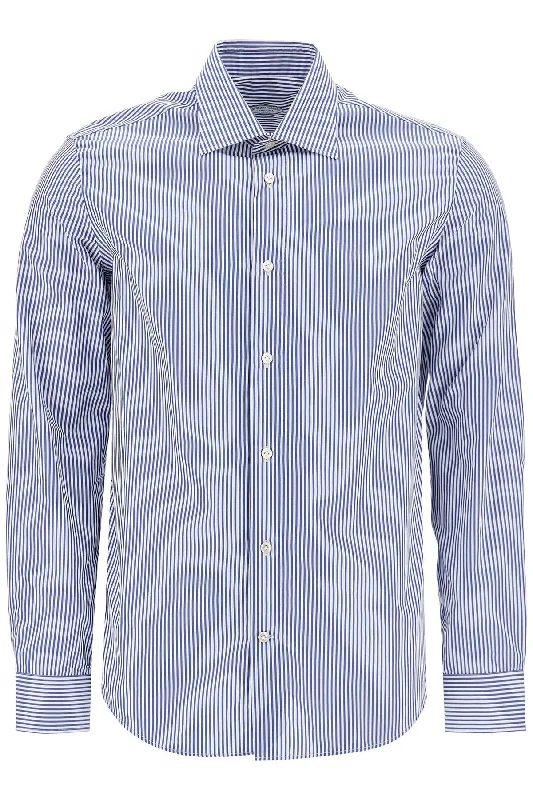 Markdowns Vincenzo Di Ruggiero Men's Slim Fit Twill Shirt For Men