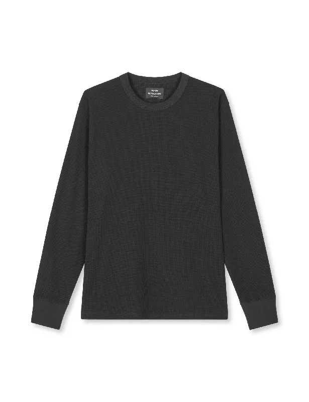 Price Fest Waffle Laust Tee LS, Black
