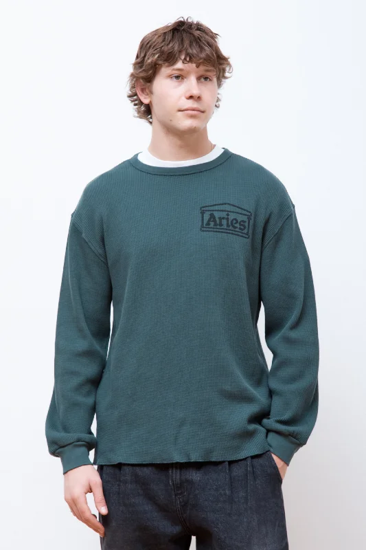 Online Exclusive Waffle LS Tee Dark Olive
