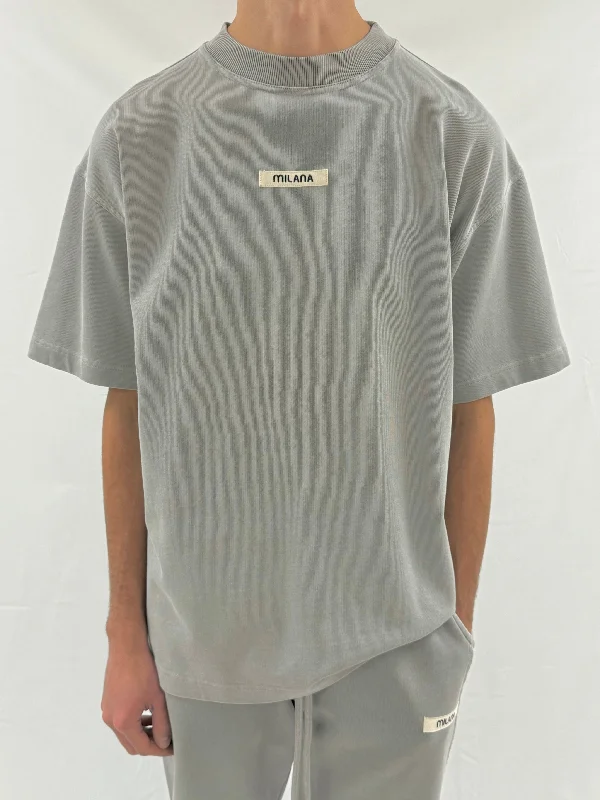 Weekend Specials to Relish Washed Ash Grey Core Heavyweight T-shirt.