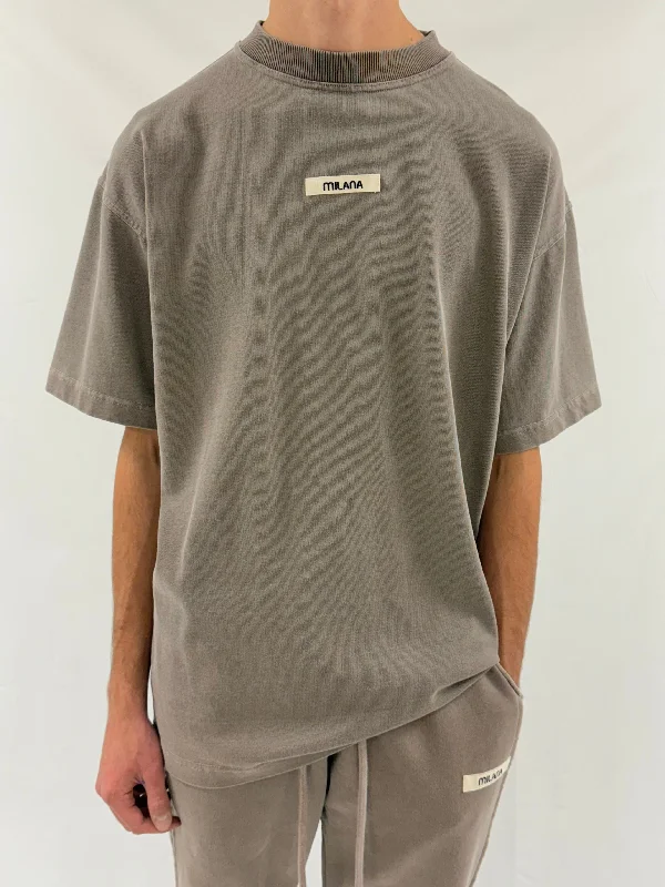 Weekend Specials to Grab Washed Brown Core Heavyweight T-shirt.