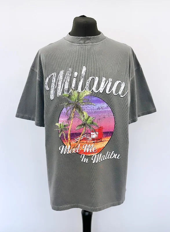 Deal Alert Washed Charcoal Malibu Heavyweight T-shirt.