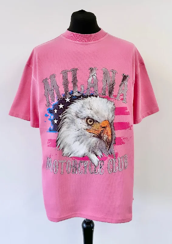 Super Bargain Washed Powder Pink Heavyweight Vintage T-shirt.