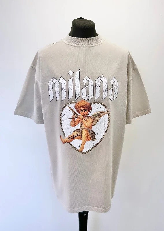 Huge Discounts Washed Taupe Cherub Heavyweight T-shirt.