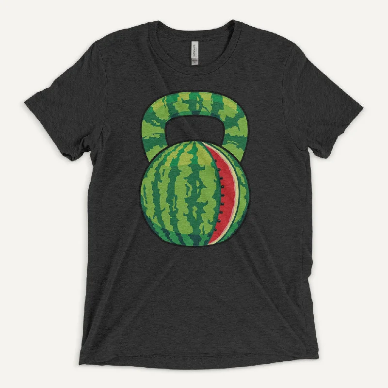 Weekend Deals to Make You Smile Watermelon Kettlebell Design Men's Triblend T-Shirt
