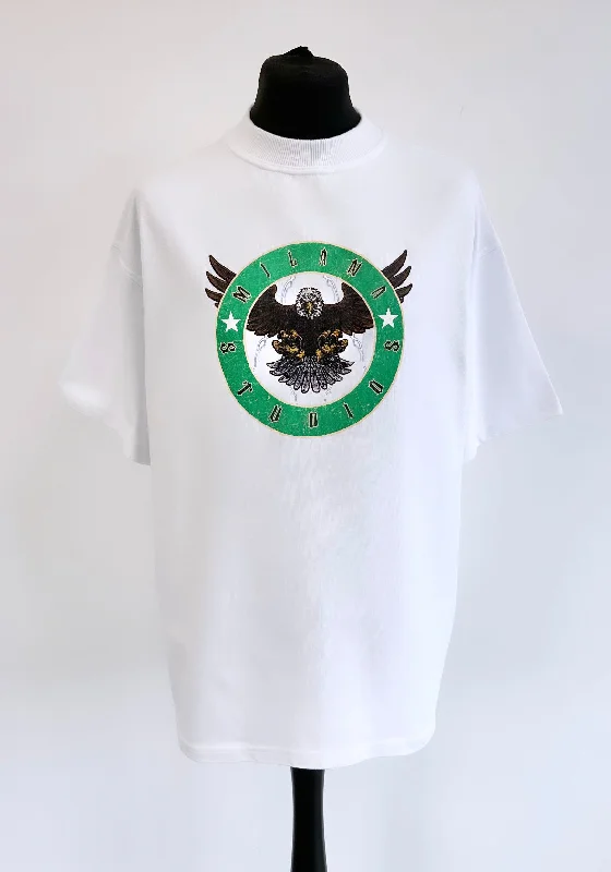 Closeout White Eagle Heavyweight T-shirt.