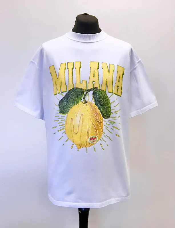 Midnight Madness White Lemon Heavyweight T-shirt.