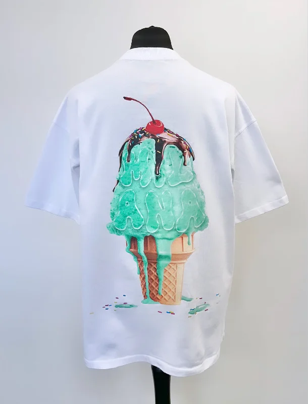 Today's Special White & Mint Heavyweight Ice Cream T-shirt.
