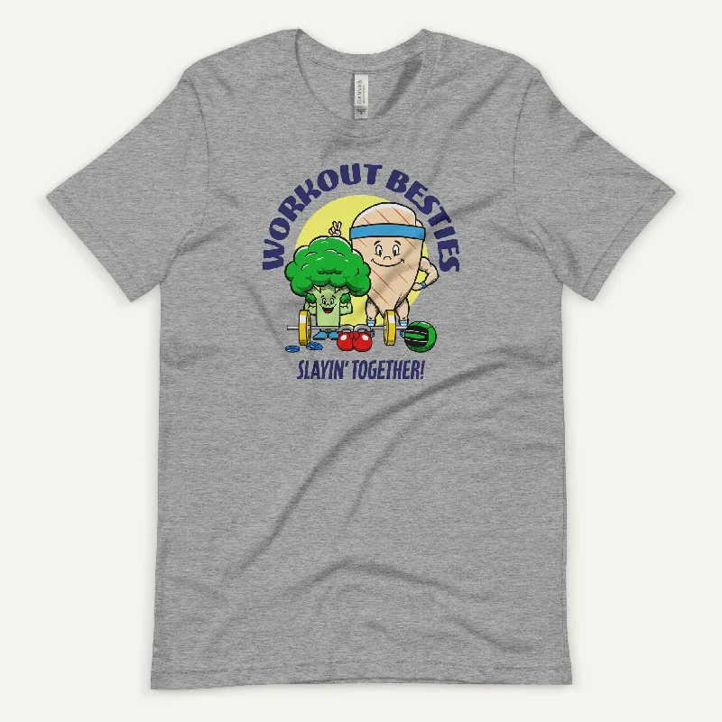 Shop and Save Workout Besties Chicken Breast And Broccoli Men’s Standard T-Shirt