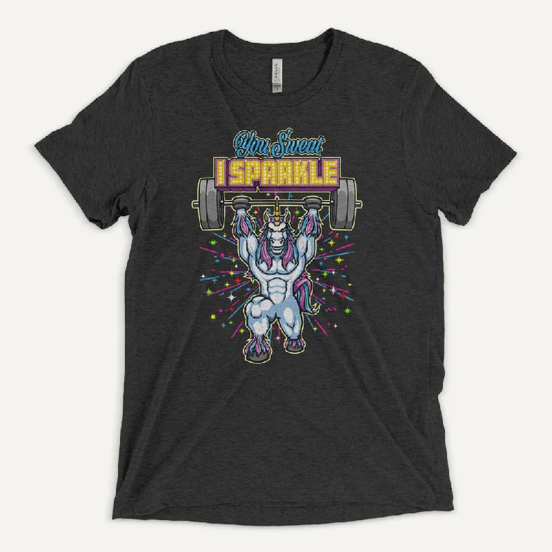 Deal of the Day You Sweat I Sparkle Men’s Triblend T-Shirt