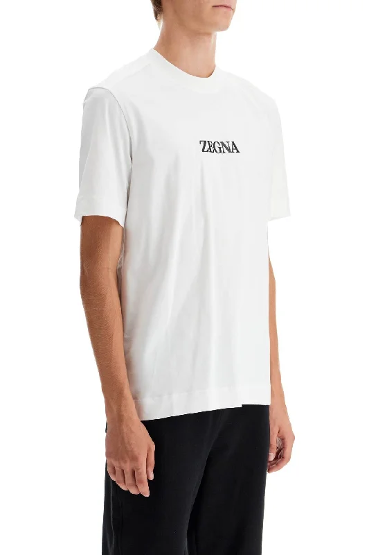 Can't Resist Zegna T-Shirt With Rubberized Logo